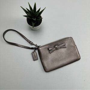 Coach leather wristlet